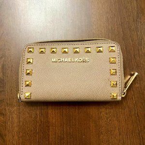 Michael Kors Tan & Gold Small Wallet - NWOT